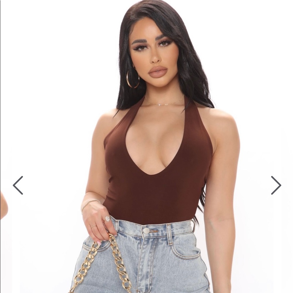 Dark brown body suit/ shirt